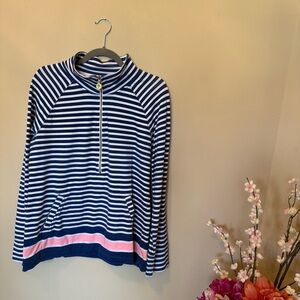 Lilly Pulitzer Skipper Popover Half Zip Top in Size Large